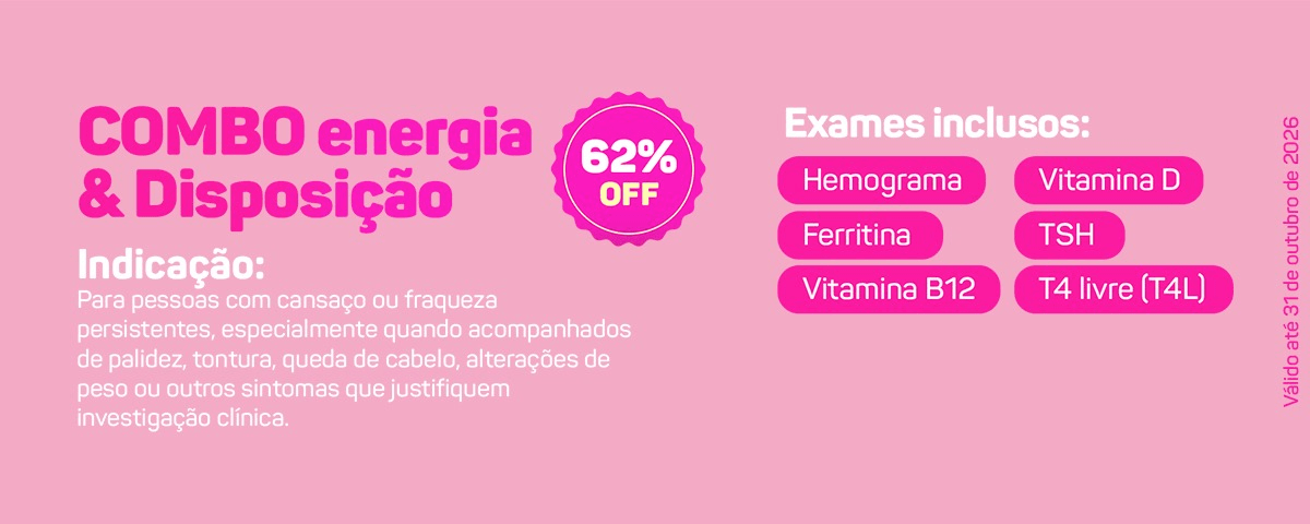 Combo Energia & Disposição com 62% de desconto - válido até 31 de outubro de 2026