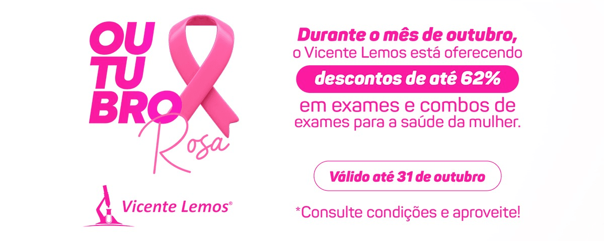 Outubro Rosa: descontos de até 62% em exames e combos para a saúde da mulher - válido até 31 de outubro